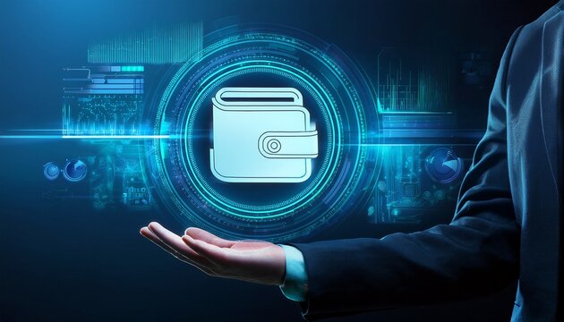 futuristic digital wallet