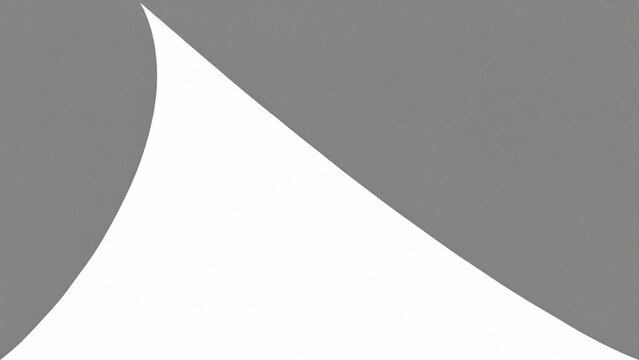 A stark white triangular sail shape against a solid gray background.