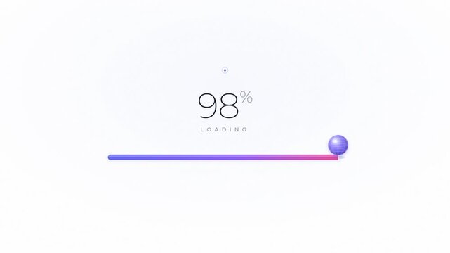 Minimalist Elegant Geometric Sphere Loading Bar UI