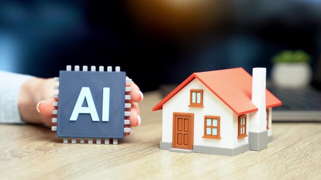 AI system for home integration. A new level of smart home. Technology improves comfort and control. Automation enhances efficiency and modern living.