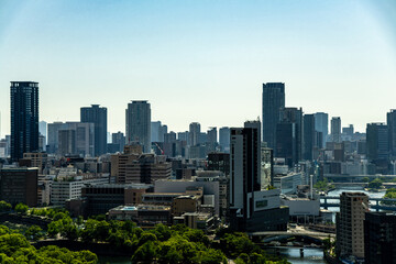 大阪ビジネスパークの高層ビルから見た天満橋方面の風景 © 洋 奥山