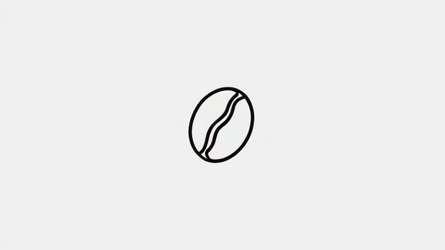 Minimalist line art squiggle shape on white background.