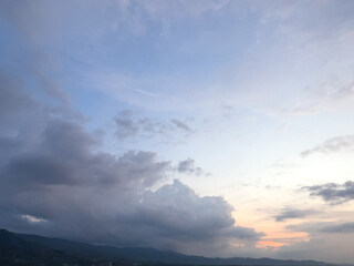 Fototapeta premium Dramatic Clouds Over Mountain Landscape