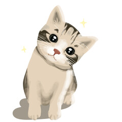 cute cat for background elements © Intan