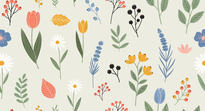 Fancy flower pattern background vector elegant boutique style
