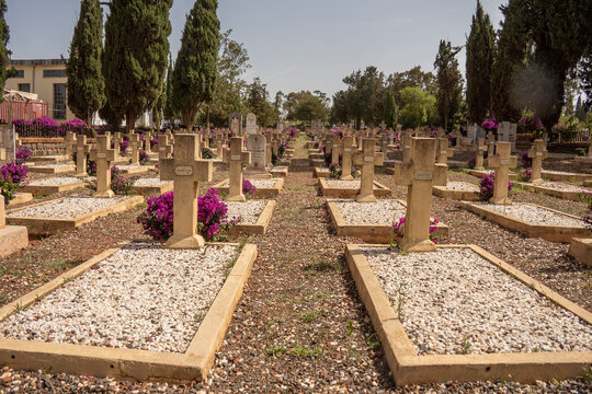 War burial section at the Italian Cemetery in Asmara, Eritrea