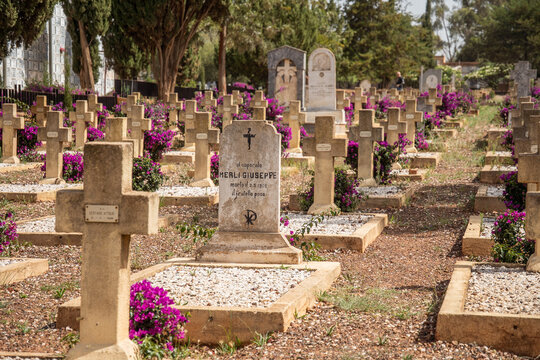 War burial section at the Italian Cemetery in Asmara, Eritrea