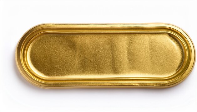selo de cera dourado em branco isolado no fundo branco