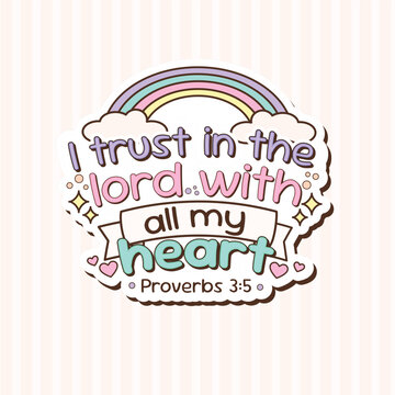 proverbs bible verse lettering illustration
