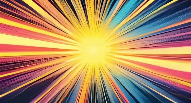 Retro comic style background.4k video.