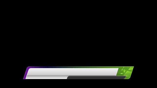 template footage lower third with blank space for broadcast media