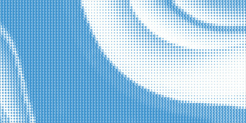 Naklejka premium Abstract circle halftone gray polka dots gradient white background, Monochrome curved twisted slanting design or waved lines pattern, Texture templates for business cards, brochures, posters, cover.