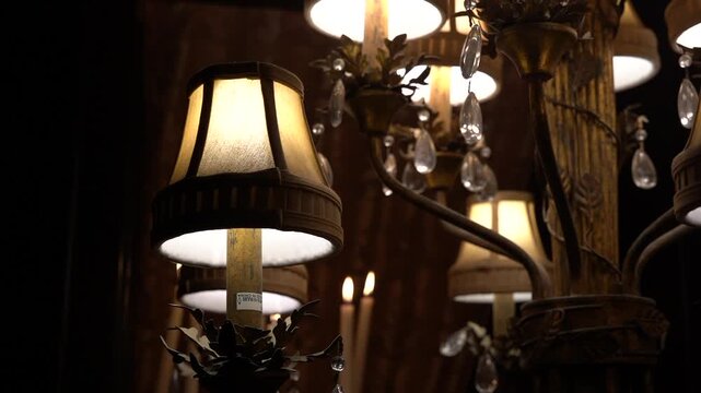 Chandelier lamp in a luxury decor