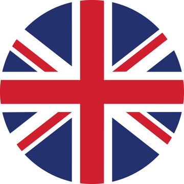 Round Great Britain Flag Icon