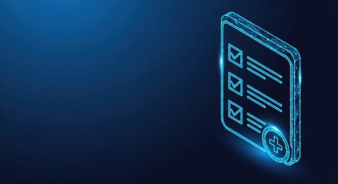 Digital checklist with completed tasks and progress bars, symbolizing task management and completion