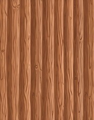 Fototapeta premium A high-resolution image of a wooden surface featuring vertical brown planks with visible grain patterns