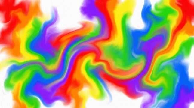 Abstract Fluid Liquid Ink Rainbow Color Splash Background for Creative and Social Media Design