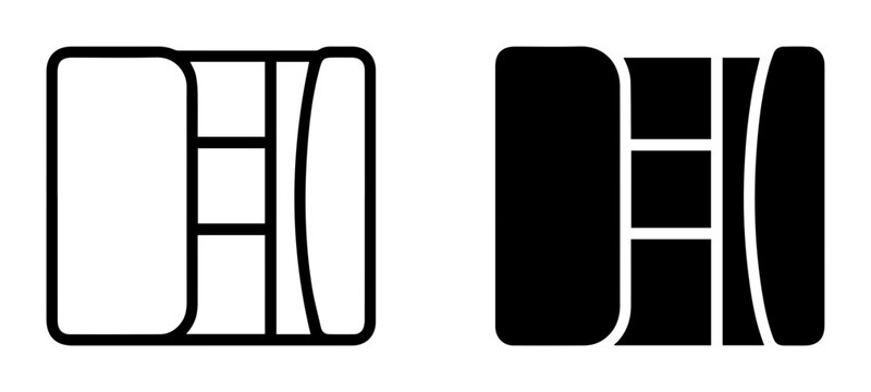 Credit Card Icons, Payment Card Symbols, Financial Transaction Icons, White and Black Vector Graphics