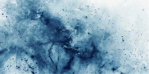 Abstract Blue Nebula: A stunning abstract image with deep blue hues and speckles resembling a distant nebula in space, evoking a sense of wonder and the vastness of the cosmos. © ZINGGALALA HOHO