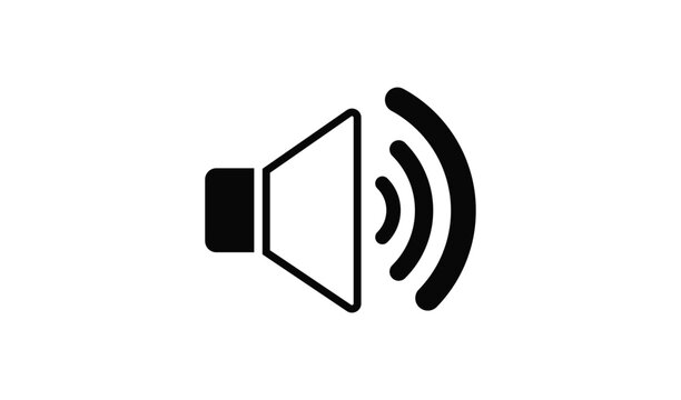 Megaphone with radiating sound waves symbolizing announcement or broadcast