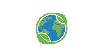 Obraz premium Earth surrounded by leaves signifies environmental protection and ecological awareness