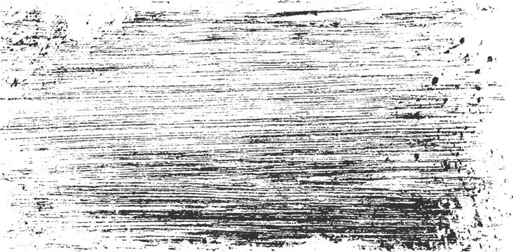 Black and white distressed wood grain texture with horizontal brush strokes and scattered speckles grunge