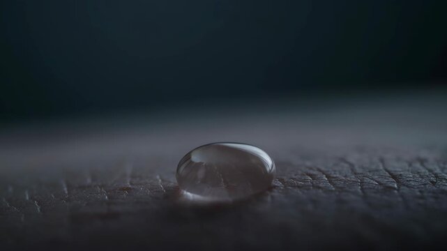 Clear Serum Drop Falling onto Human Skin Texture