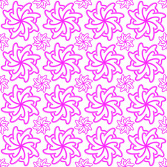 Obraz premium Abstract Floral Illustration Pattern