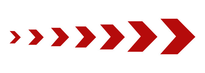 Fototapeta premium Right arrow icon. Bold chevron direction sign. Right sideways turn arrow symbol.