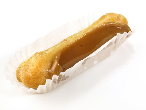 Food - Toffee Petit Four on white Background