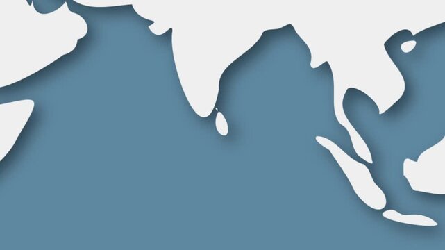 Sri Lanka Emerging from World Map Animation Global Location Reveal Concept