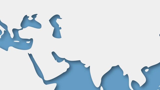 Afghanistan Highlighted on World Map, Geographic Location Illustration