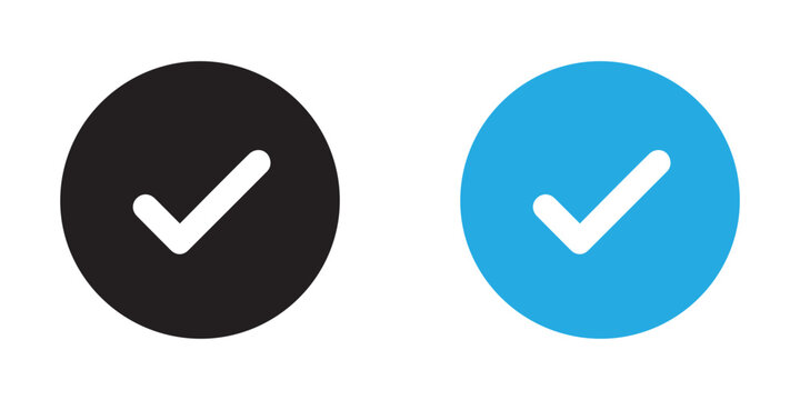 Check mark circle button icons