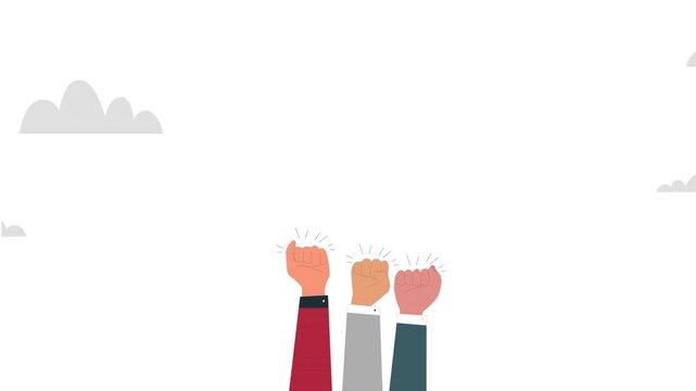 Animation of the concept symbolizing Unity 