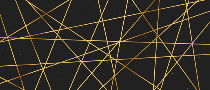 Straight random chaotic geometric lines form striking abstract vector pattern with irregular angles chaotic arrangement create bold monochrome texture creative contemporary illustration background.