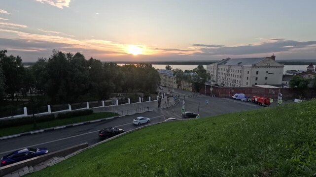 View from the Volga to the city of Samara