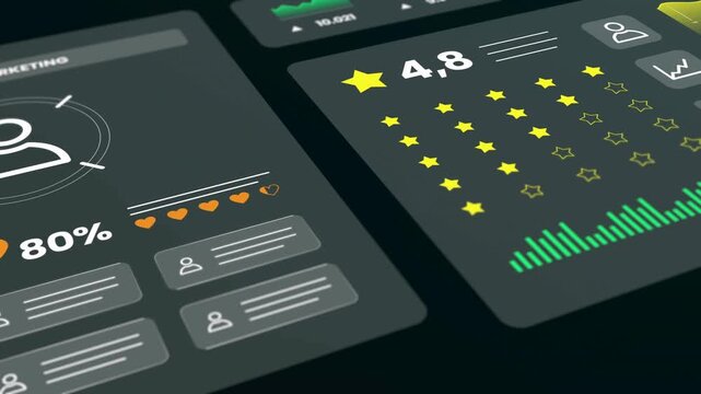 Infographic elements, dashboard UI, data visualization icons, business analytics graphics, statistics charts