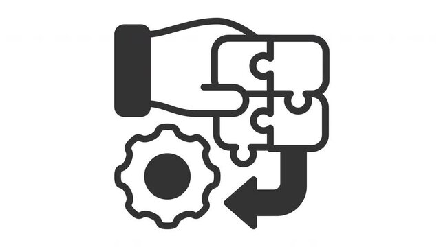 Animated solution integration icon