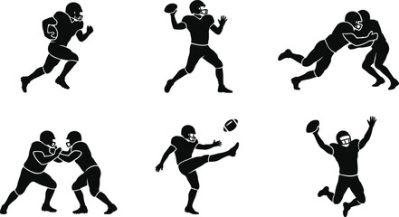 American football players in action © NasimaAktar