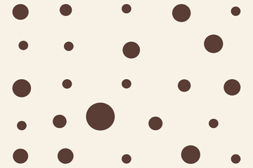 Cream Brown Polka Dot Pattern © Maxym Obeziuk