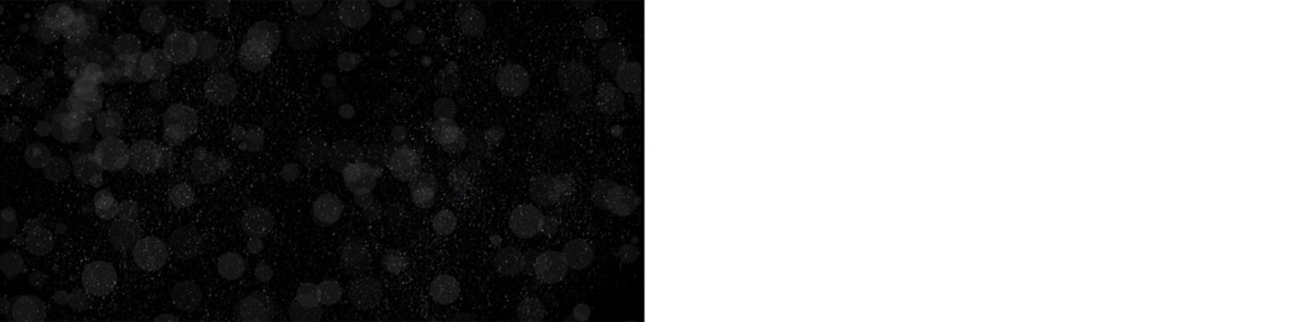 Subtle white floating dust specks and soft bokeh spots over transparent grid for realistic overlay composition.