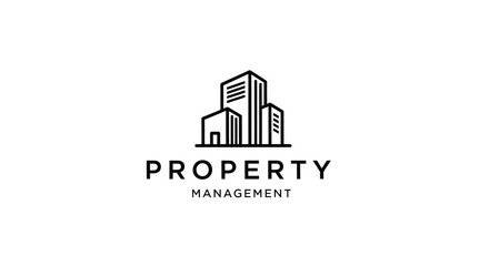 Fototapeta premium Property management company logo design.
