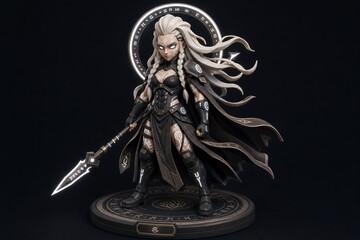 Naklejka premium Generated art of a Valkyrie in armor