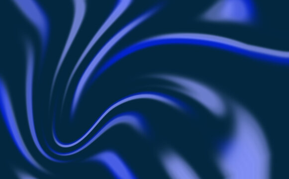 Abstract blue swirling pattern with smooth curves and gradient effect