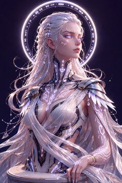 Generated art of a Valkyrie in armor