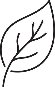 Green Nature Leaf Outline Icon