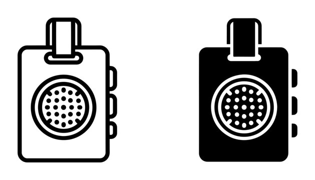Two Icon Styles: Personal Alarm Device, Safety Alert Gadget, Security Tool, Emergency Notification