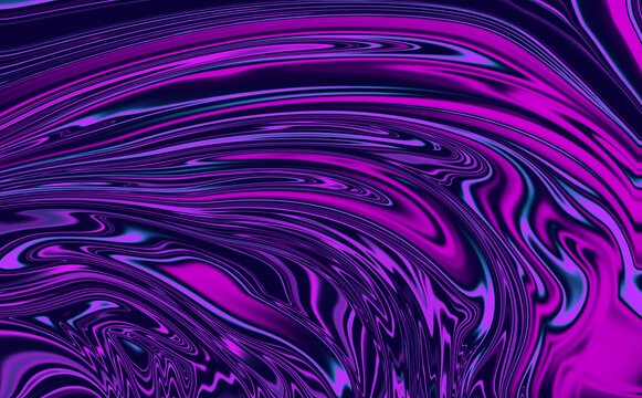 Vibrant purple and blue swirling abstract pattern with shiny effect
