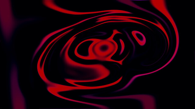 Vibrant red swirling abstract design on a dark background with bold curves