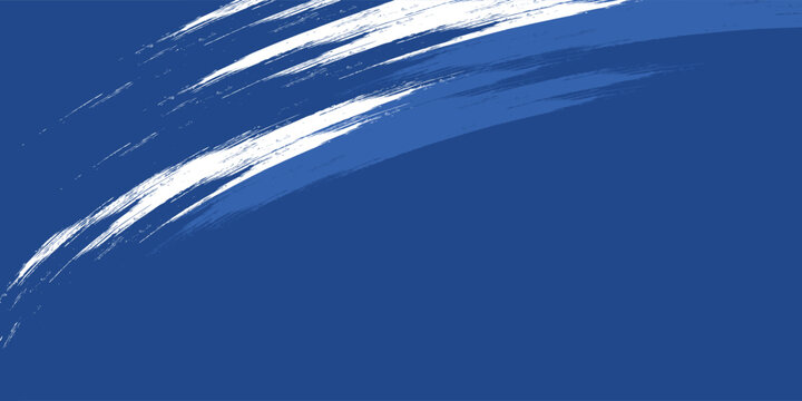 Abstract Blue and White Grunge Background with Halftone Style. Brush Stroke Illustration for Banner, Poster or Sports.